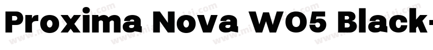 Proxima Nova W05 Black字体转换